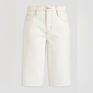 Frame Denim Off-White Jean Shorts